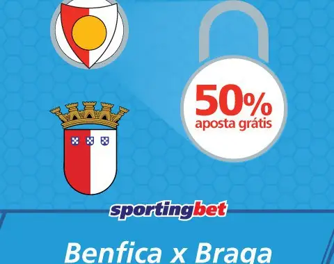 Benfica vs Braga: águias não sofrem e tu ganhas 50% extra