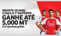 Ganhe até 100% do valor do 1º depósito até 5000MT com a Betway Moçambique!