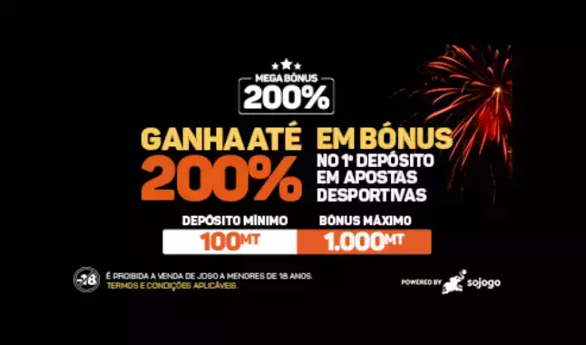 Bónus de Boas-Vindas Placard MZ - 200% até 2,000MT!