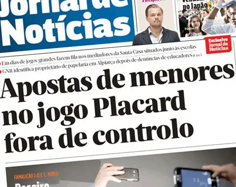 Menores de idade apanhados a jogar no Placard