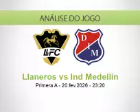 Prognóstico Llaneros Ind Medellín (21 February 2026)
