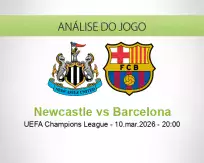 Prognóstico Newcastle Barcelona (10 March 2026)
