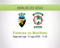 Prognóstico Farense Marítimo (31 August 2025)