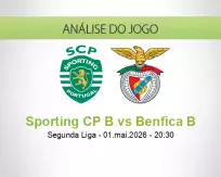 Prognóstico Sporting CP B Benfica B (01 May 2026)