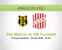 Prognóstico Dep Madryn SM Tucumán (29 March 2026)