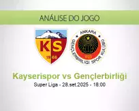 Prognóstico Kayserispor Gençlerbirliği (28 September 2025)