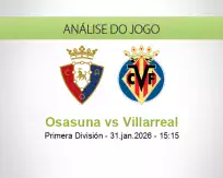 Prognóstico Osasuna Villarreal (31 January 2026)