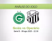 Prognóstico Goiás Operário (09 August 2025)