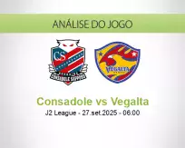 Prognóstico Consadole Vegalta (27 September 2025)