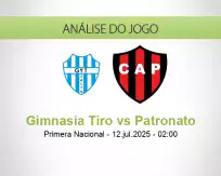 Prognóstico Gimnasia Tiro Patronato (12 July 2025)