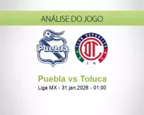 Prognóstico Puebla Toluca (31 January 2026)