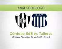 Prognóstico Córdoba SdE Talleres (25 February 2026)