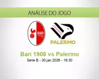 Prognóstico Bari 1908 Palermo (30 January 2026)