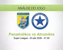 Prognóstico Panaitolikos Atromitos (04 April 2026)