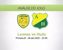 Prognóstico Leones Huila (28 September 2025)
