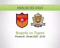 Prognóstico Bogotá Tigres (06 September 2025)