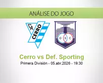 Prognóstico Cerro Def. Sporting (05 April 2026)