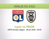 Prognóstico Lyon PAOK (29 January 2026)