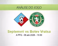 Prognóstico Septemvri Botev Vratsa (06 April 2026)