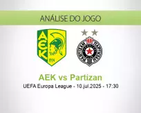 Prognóstico AEK Partizan (10 July 2025)