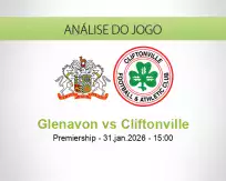 Prognóstico Glenavon Cliftonville (31 January 2026)