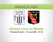 Prognóstico Alianza Lima Melgar (10 March 2026)