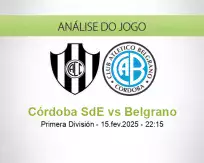 Prognóstico Córdoba SdE Belgrano (16 February 2025)