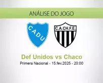 Prognóstico Def Unidos Chaco (15 February 2025)