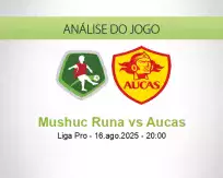 Prognóstico Mushuc Runa Aucas (16 August 2025)