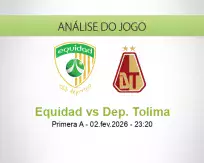 Prognóstico Equidad Dep. Tolima (03 February 2026)