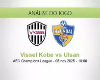 Prognóstico Vissel Kobe Ulsan (05 November 2025)
