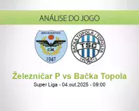 Prognóstico Železničar P Bačka Topola (04 October 2025)