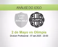 Prognóstico 2 de Mayo Olimpia (07 September 2025)