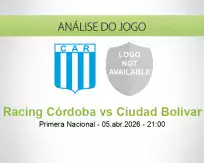 Prognóstico Racing Córdoba Ciudad Bolívar (05 April 2026)