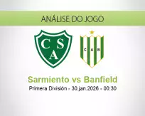 Prognóstico Sarmiento Banfield (30 January 2026)