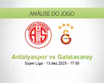 Prognóstico Antalyaspor Galatasaray (13 December 2025)