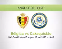 Prognóstico Bélgica Cazaquistão (07 September 2025)