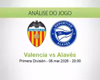Prognóstico Valencia Alavés (08 March 2026)