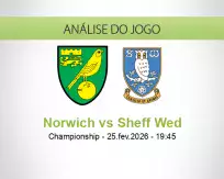 Prognóstico Norwich Sheff Wed (25 February 2026)