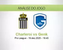 Prognóstico Charleroi Genk (19 December 2025)