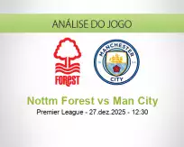 Prognóstico Nottm Forest Man City (27 December 2025)