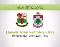 Prognóstico Llanelli Town Colwyn Bay (20 September 2025)