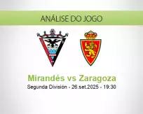 Prognóstico Mirandés Zaragoza (26 September 2025)