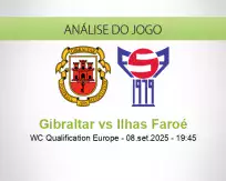 Prognóstico Gibraltar Ilhas Faroé (08 September 2025)