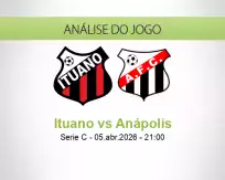Prognóstico Ituano Anápolis (05 April 2026)