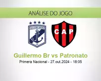 Prognóstico Guillermo Br Patronato (27 October 2024)