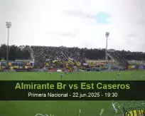 Prognóstico Almirante Br Est Caseros (22 June 2025)
