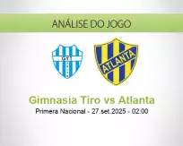 Prognóstico Gimnasia Tiro Atlanta (27 September 2025)
