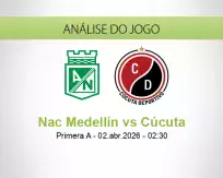 Prognóstico Nac Medellín Cúcuta (02 April 2026)