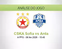 Prognóstico CSKA Sofia Arda (06 February 2026)